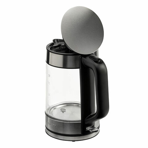 Чайник SCARLETT SC-EK27G101, 1,8 л, 2200 Вт, закрытый нагревательный элемент, стекло, черный - фото 10