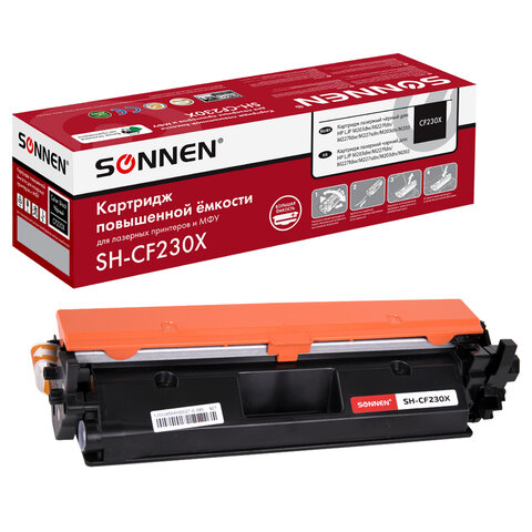 Картридж лазерный SONNEN (SH-CF230X) для HP LJP M203dw/M203dn/M227fdn/M227fdw, ресурс 3500 стр., 364083 - фото 1