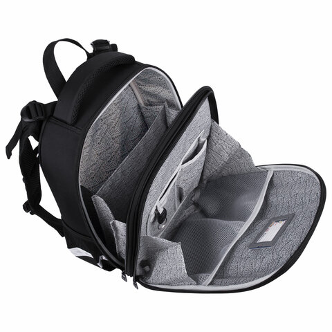 Ранец BRAUBERG SHINY, 2 отделения, с брелоком, "Husky", СВЕТЯЩИЙСЯ РИСУНОК, 38х28х14 см, 271383 - фото 6