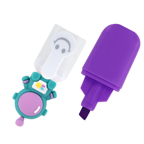 Набор текстовыделителей с топперами 6 ЦВЕТОВ НЕОН, "КОСМО", линия 1-4 мм, FUNSTER (ФАНСТЕР), 152649 - фото 3