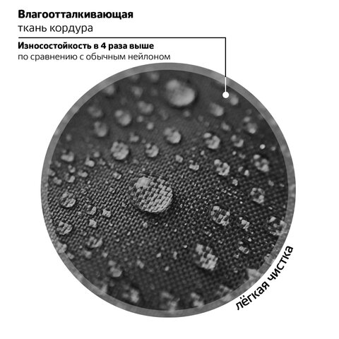 Рюкзак BRAUBERG MOTION, 2 отделения, 3 кармана, "Rebel", СВЕТЯЩИЙСЯ, 41х28х17 см, 271363 - фото 15
