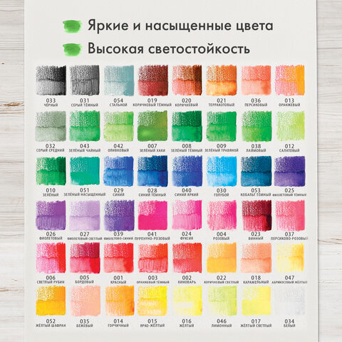 Карандаши художественные цветные акварельные BRAUBERG ART CLASSIC, 48 цветов, грифель 3,3 мм, 181532 - фото 10