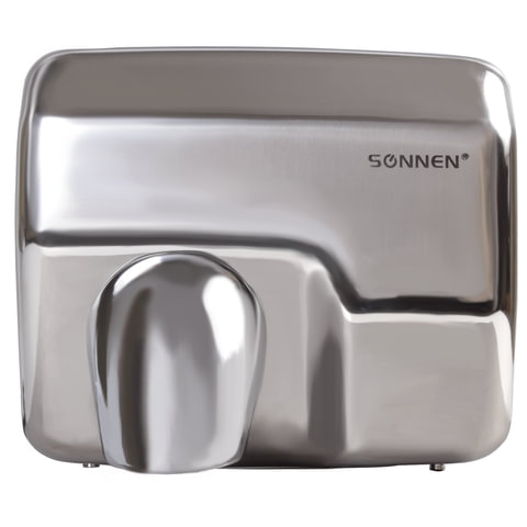 Сушилка для рук SONNEN HD-798S, 2300 Вт, нержавеющая сталь, антивандальная, серебристая, 604194 - фото 1