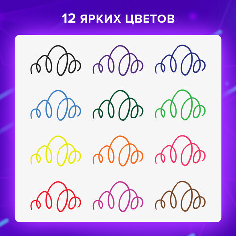 Ручки капиллярные (линеры), 12 ЦВЕТОВ, BRAUBERG ART, "Classic", трехгранные, металлический наконечник, линия письма 0,4 мм, 144147 - фото 13