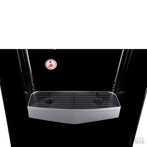 Кулер для воды ECOTRONIC K21-LF, напольный, НАГРЕВ/ОХЛАЖДЕНИЕ КОМПРЕССОРНОЕ, холодильник, 2 крана, черный, 11557 - фото 4