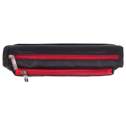 Пенал мягкий ЮНЛАНДИЯ, 2 отделения, полиэстер, "Speed car", черный, 21х6х9 см, 270273 - фото 3