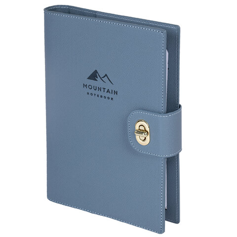 Ежедневник-органайзер недатированный B5 167х240 мм, BRAUBERG "Nova", под кожу, 160 л., голубой, 116201 - фото 1