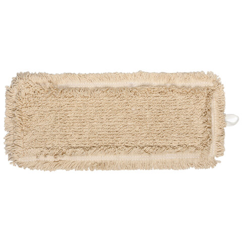 Насадка МОП плоская для швабры/держателя 40 см, уши/карманы (ТИП У/К), пробивной хлопок, LAIMA EXPERT, 605307 - фото 1