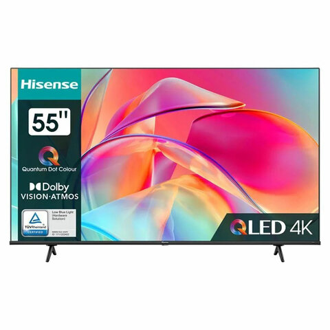 Телевизор HISENSE 55E7KQ, 55" (139 см), 3840x2160, 4K, 16:9, SmartTV, Wi-Fi, черный - фото 1