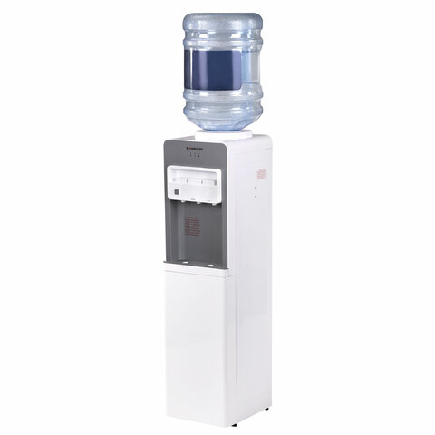 Кулер для воды SONNEN FSC-03BA, напольный, НАГРЕВ/ОХЛАЖДЕНИЕ КОМПРЕССОРНОЕ, 3 крана,серый, 455417 - фото 3