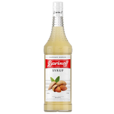 Сироп BARINOFF "Миндаль", 1 л, стеклянная бутылка, 708 - фото 1