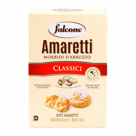 Печенье сдобное FALCONE "Amaretti" мягкое классическое, 170 г, ИТАЛИЯ, MC-00013544 - фото 3
