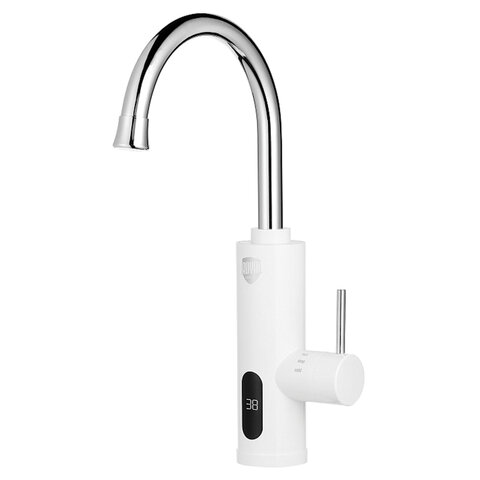 Водонагреватель проточный электрический ROYAL THERMO QuickTap, 3,3 кВт, 1,48 л/м, кран, белый, НС-1588900 - фото 1