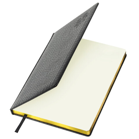 Ежедневник датированный 2026 БОЛЬШОЙ ФОРМАТ 210х297мм А4, BRAUBERG Comodo, под кожу, черный, 117242 - фото 3