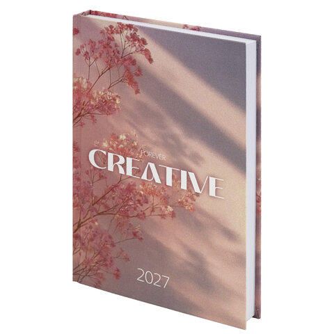 Ежедневник датированный 2027 145х215 мм, А5, STAFF, ламинированная обложка, "Creative", 117802 - фото 1