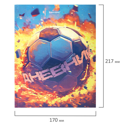 Дневник 5-11 класс 48 л., твердый, BRAUBERG, глянцевая ламинация, с подсказом, "Футбол", 107613 - фото 17