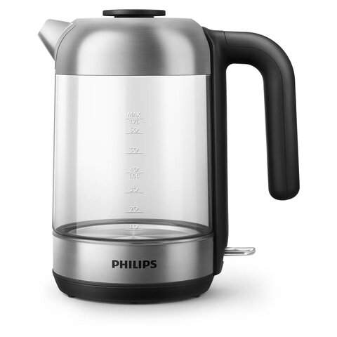 Чайник PHILIPS HD9339/80, 1,7 л, 2200 Вт, закрытый нагревательный элемент, стекло, серебристый - фото 2