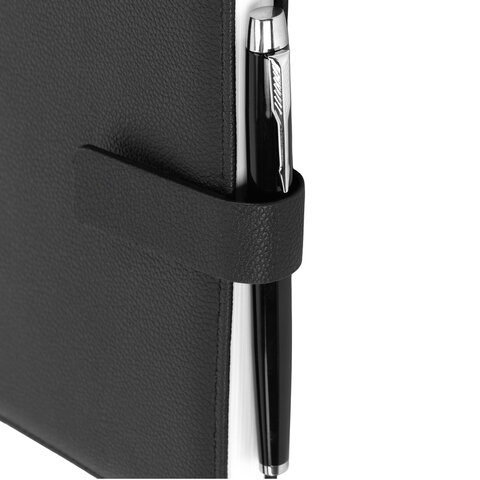 Ежедневник в подарочном наборе 5 в 1, А5, 145x212 мм, BRAUBERG "President", под кожу, 160 листов, черный, 116850 - фото 8