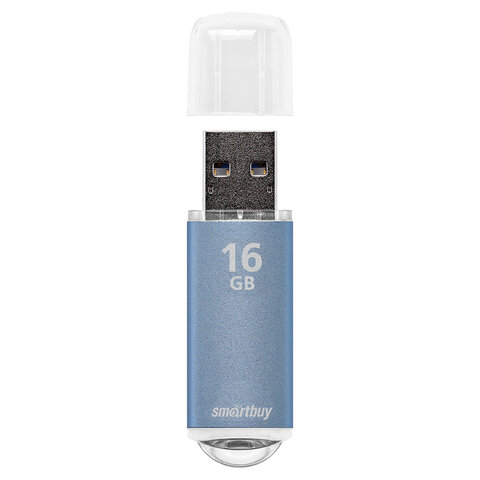 Флеш-память Smartbuy V-Cut, 16Gb, USB 2.0, син, SB16GBVC-B - фото 5