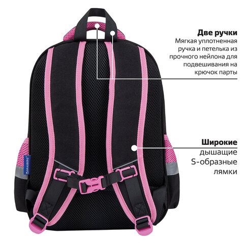 Рюкзак BRAUBERG FAVOUR, 2 отделения, 3 кармана, "Don't wake up", 40х29х15 см, 272058 - фото 16