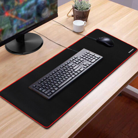 Коврик для мыши и клавиатуры большой SONNEN "BLACK TITAN XXL" 900х400х3 мм, черный, 513959 - фото 7