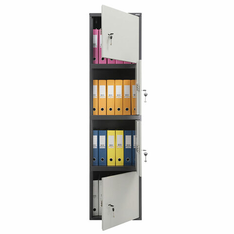 Шкаф металлический для документов AIKO "SL-185/4" ГРАФИТ, 1800х460х340 мм, 37 кг, S10799182502 - фото 2