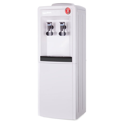 Водораздатчик-кулер БЕЗ НАГРЕВА И ОХЛАЖДЕНИЯ, AQUA WORK 0.8-LWR, напольный, 2 крана, белый, 27934 - фото 1