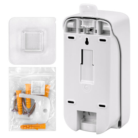 Дозатор для жидкого мыла LAIMA PROFESSIONAL PREMIUM, НАЛИВНОЙ, 1 л, белый, ABS-пластик, 609509 - фото 5