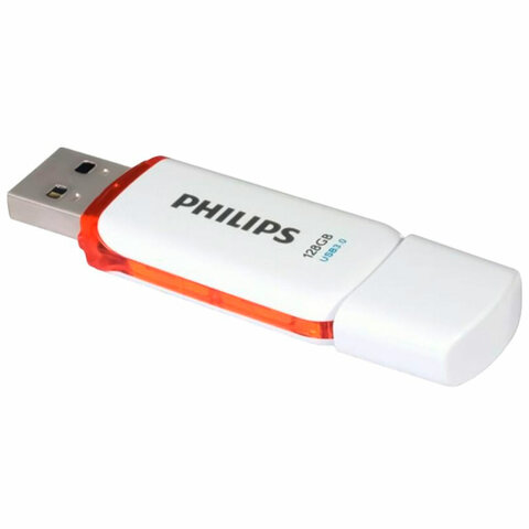 Флеш-диск 128 GB PHILIPS SNOW, разъем USB 3.0, желтый, FM12FD75B/97 - фото 2