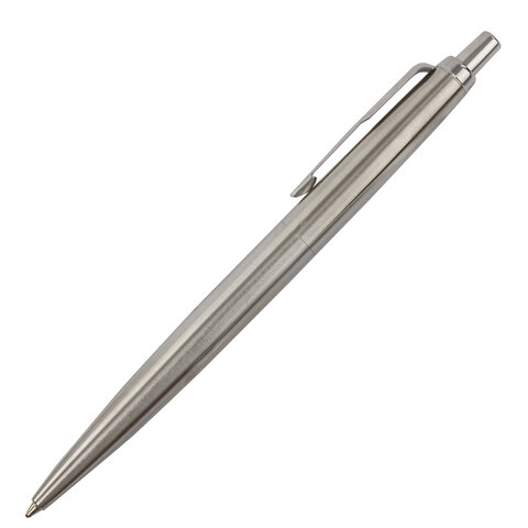 Ручка шариковая PARKER "Jotter XL Monochrome Stainless Steel CT", корпус серебристый, сталь, синяя, 2122756 - фото 2