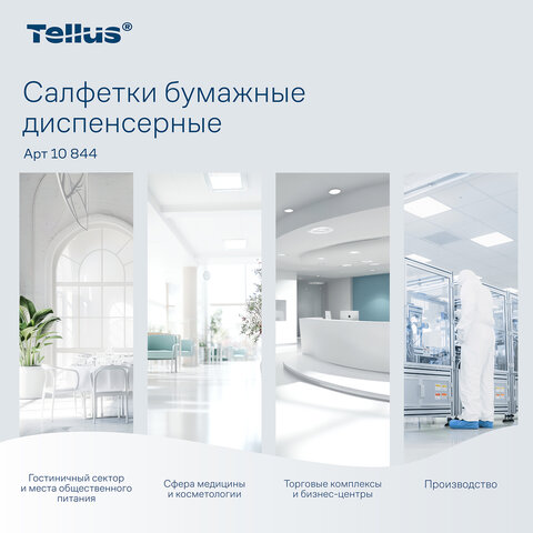 Салфетки Tellus/TORK (Система N4) Xpressnap Universal, 2-слойные, КОМПЛЕКТ 20 шт., 200 шт., белые, 10844 - фото 11