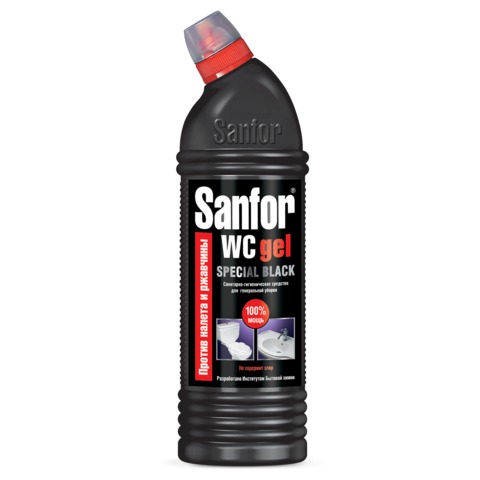 Чистящее средство 1 кг, SANFOR WC gel (Санфор гель) "Special Black", 1953 - фото 1