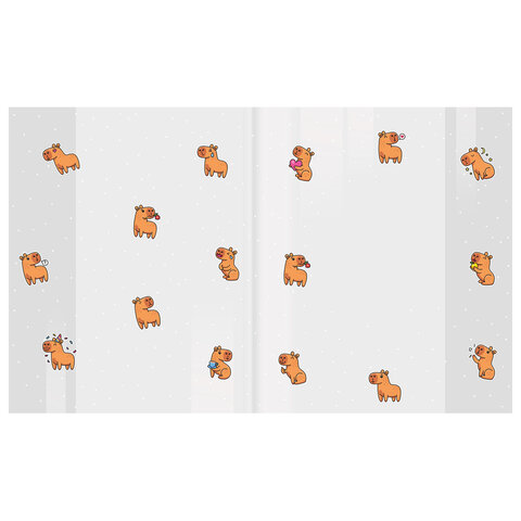 Обложки "CAPYBARAS" для тетрадей и дневников, КОМПЛЕКТ 10 шт., ПЛОТНЫЕ, 210х350 мм, 110 мкм, FUNSTER (ФАНСТЕР), 274087 - фото 1