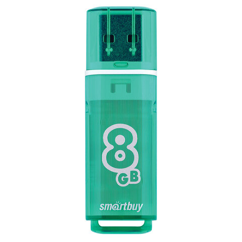 Флеш-память Smartbuy Glossy, 8Gb, USB 2.0, зел, SB8GBGS-G - фото 3