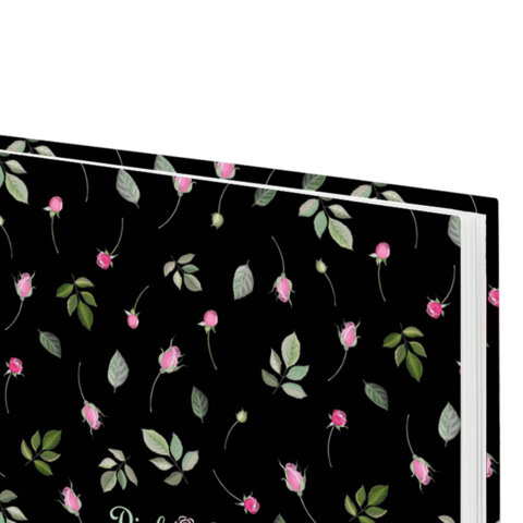 Ежедневник датированный 2026 145х215 мм, А5, STAFF, ламинированная обложка, "Flower pattern", 117327 - фото 4