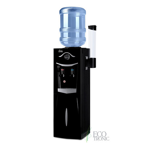 Кулер для воды ECOTRONIC K21-LF, напольный, НАГРЕВ/ОХЛАЖДЕНИЕ КОМПРЕССОРНОЕ, холодильник, 2 крана, черный, 11557 - фото 8