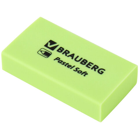 Ластики BRAUBERG PASTEL SOFT НАБОР 6 шт., размер ластика 45х25х10 мм, экологичный ПВХ, 271340 - фото 10