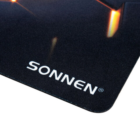 Коврик для мыши SONNEN "HOT CELLS" резина + ткань, 250х200х2 мм, 513955 - фото 2