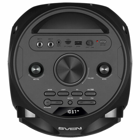 Колонка портативная SVEN PS-750, 80 Вт, TWS, Bluetooth, FM, USB, microSD, LED-дисп, черная, SV-019617 - фото 5
