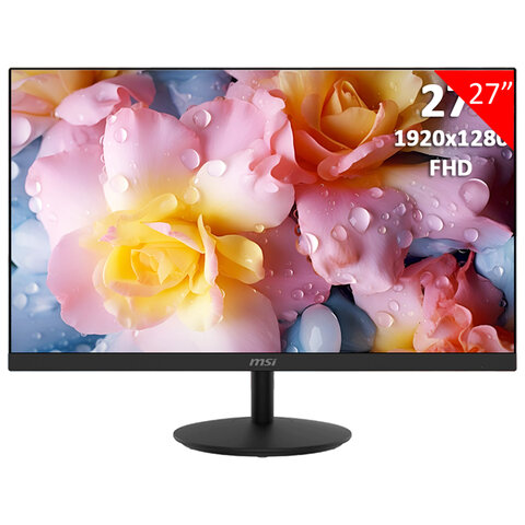 Монитор MSI Pro MP271A 27" (68,6 см), 1920x1080, 16:9, IPS, 5 ms, 250 cd, HDMI, VGA, черный - фото 1
