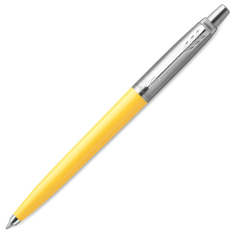 Ручка шариковая PARKER "Jotter Orig Yellow", корпус желтый, нержавеющая сталь, блистер, синяя, 2076056 - фото 2