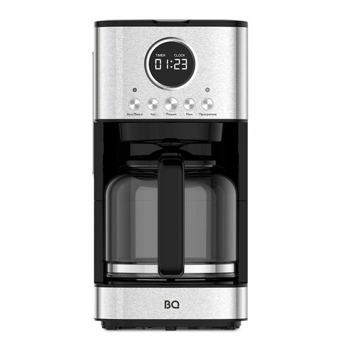 Кофеварка капельная BQ (БИ-КЬЮ) CM1007, 900 Вт, объем 1,5 л, поддержание температуры, серебристая, 86198274 - фото 2