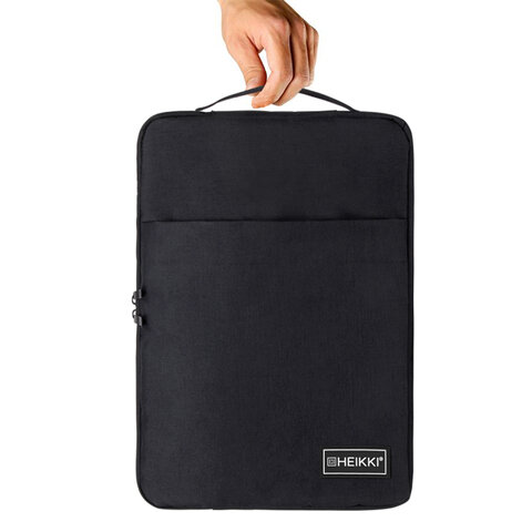 Чехол для ноутбука HEIKKI OPTION 13-14'' (ХЕЙКИ), с ручкой и карманом, черный, 35,5х24х2,5 см, 272599 - фото 7