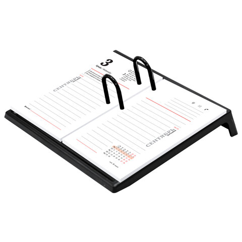 Подставка под календарь STAFF "BASIC", 205х175х37 мм, черный, 238790 - фото 1