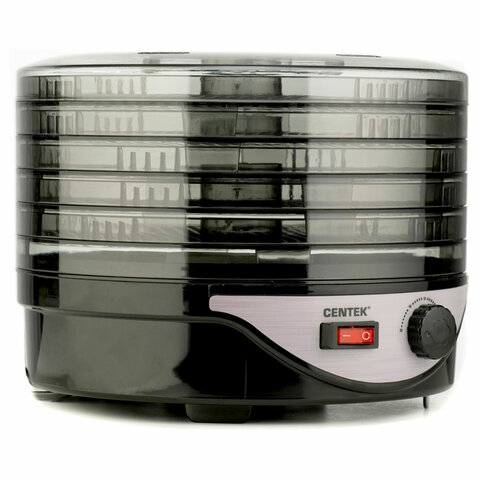 Сушилка для овощей CENTEK CT-1658, объём 4 л, 270 Вт, 5 поддонов, механическое управление, черная - фото 2