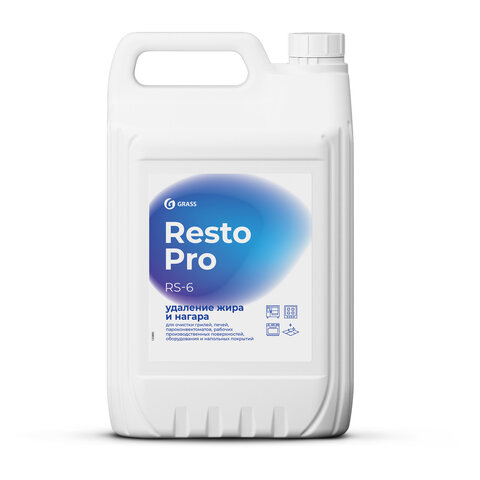 Средство для чистки плит, духовок, грилей от жира/нагара 5 л GRASS RESTO PRO RS-6, щелочное, 125895 - фото 1