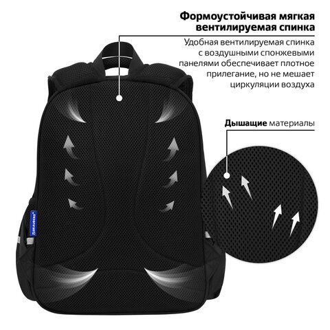 Рюкзак BRAUBERG SNAP, 2 отделения, 3 кармана, "Stylish checks", 39х28х16 см, 273130 - фото 13