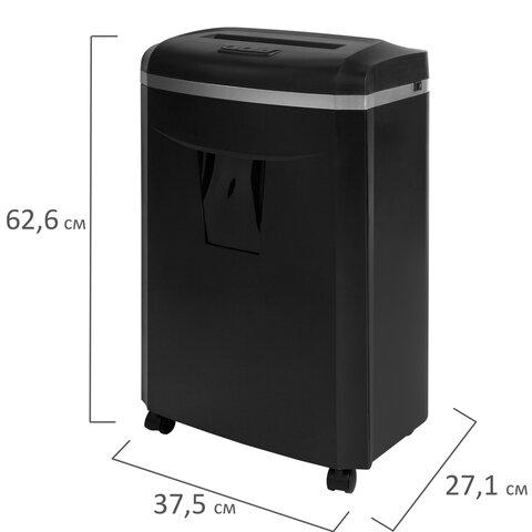 Уничтожитель (шредер) BRAUBERG PROFESSIONAL CM-1025m, "Heavy Duty", 5 уровень секретности, 2х15 мм, 10 листов, корзина 25 литров, 533128 - фото 10