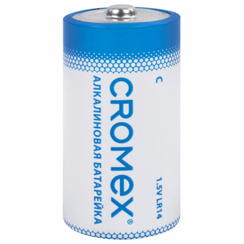 Батарейки алкалиновые КОМПЛЕКТ 4 шт., CROMEX Alkaline, C (LR14, 14А), короб, 456455 - фото 3