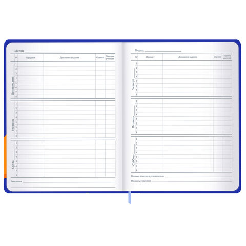 Дневник 1-11 класс 48 л., твердый, BRAUBERG, матовая ламинация, резинка, закладка-ляссе, с подсказом, "Гусь", 107237 - фото 12